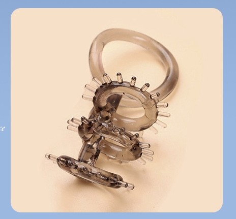 Vòng đeo dương vật gai mềm có quai bừu 6