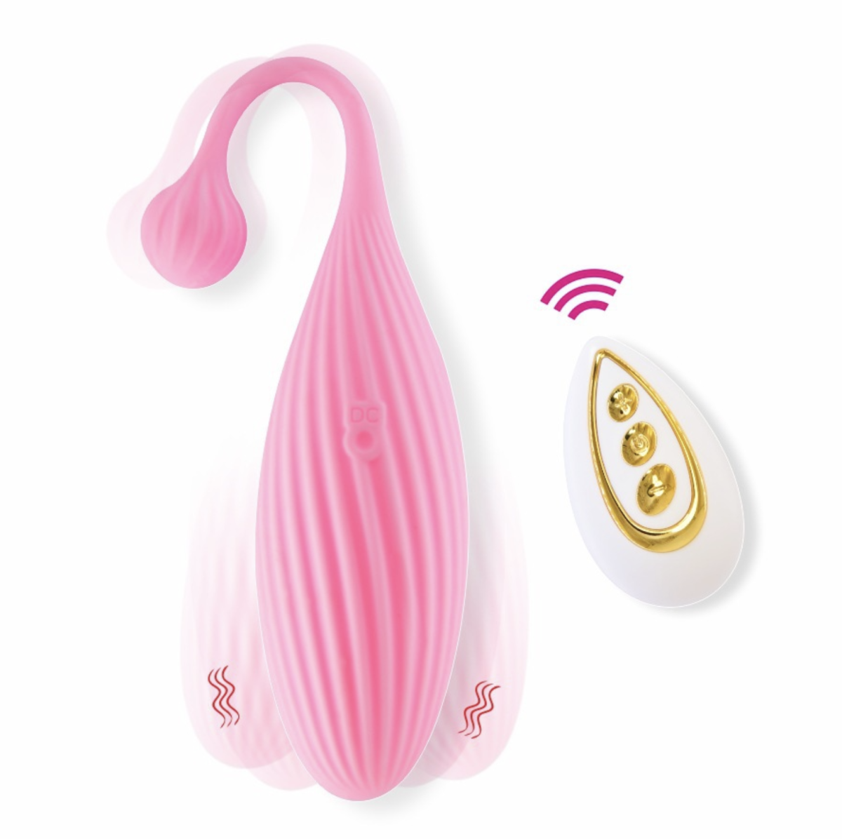 Trứng tình yêu nòng nọc rung mạnh mẽ có điều khiển 2