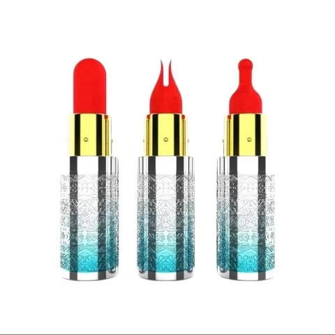 Trứng rung ngụy trang thỏi son mini rung cực đã 2 đầu phụ