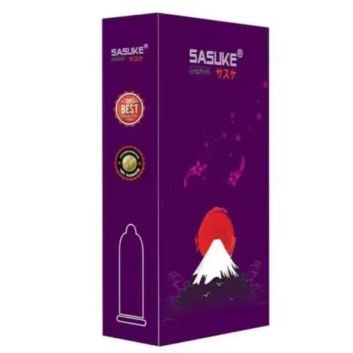 Bao cao su Sasuke Long Shock Tím siêu mỏng - Kéo dài thời gian