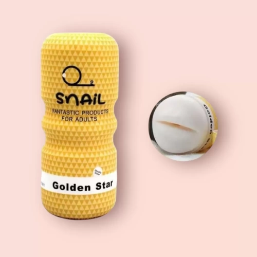 Sextoy âm đạo giả cốc Ốc sên màu vàng