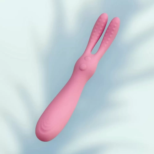 Máy mát xa tai thỏ rung 2 đầu tách biệt siêu mạnh