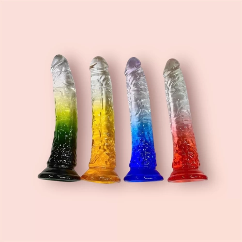 Dương vật giả có đế siêu mềm nhiều màu bắt mắt