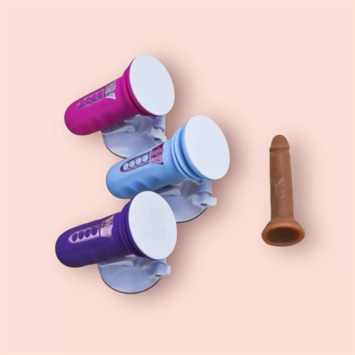 Đế gắn dương vật rung thụt pin sạc(tặng kèm dương vật)