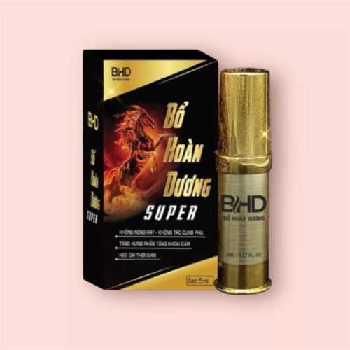 Chai xịt tăng hưng phấn, chống xuất tinh sớm Bổ Hoàn Dương Supre 5ml