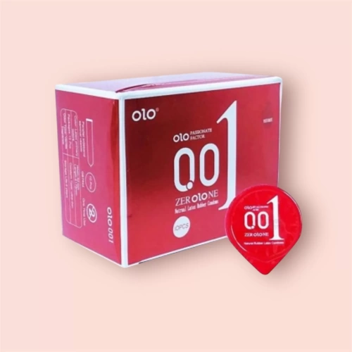 Bao cao su Olo siêu mỏng 0.01mm hộp 10 bao truyền nhiệt