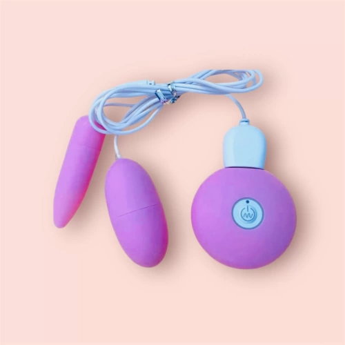 Trứng rung tình yêu 2 đầu MiChao pin sạc