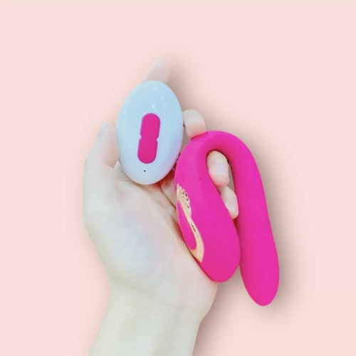 Máy mát xa điểm G âm đạo rung ngoáy 2 đầu cực phê